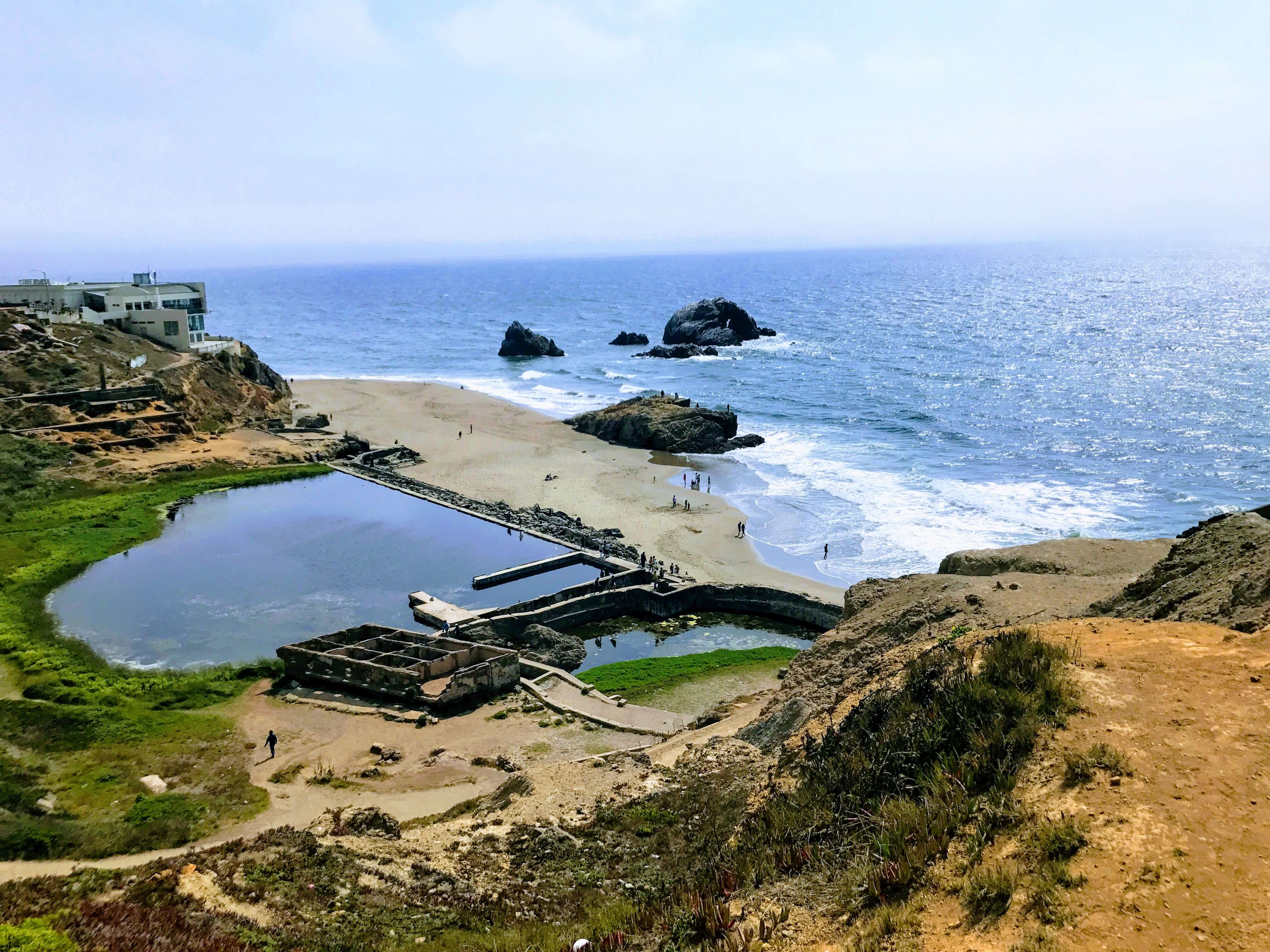 Stunning ocean views and the eerie sutro bath remains