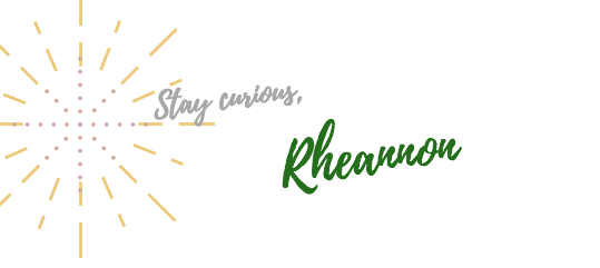 Stay Curious, Rheannon with fireworks