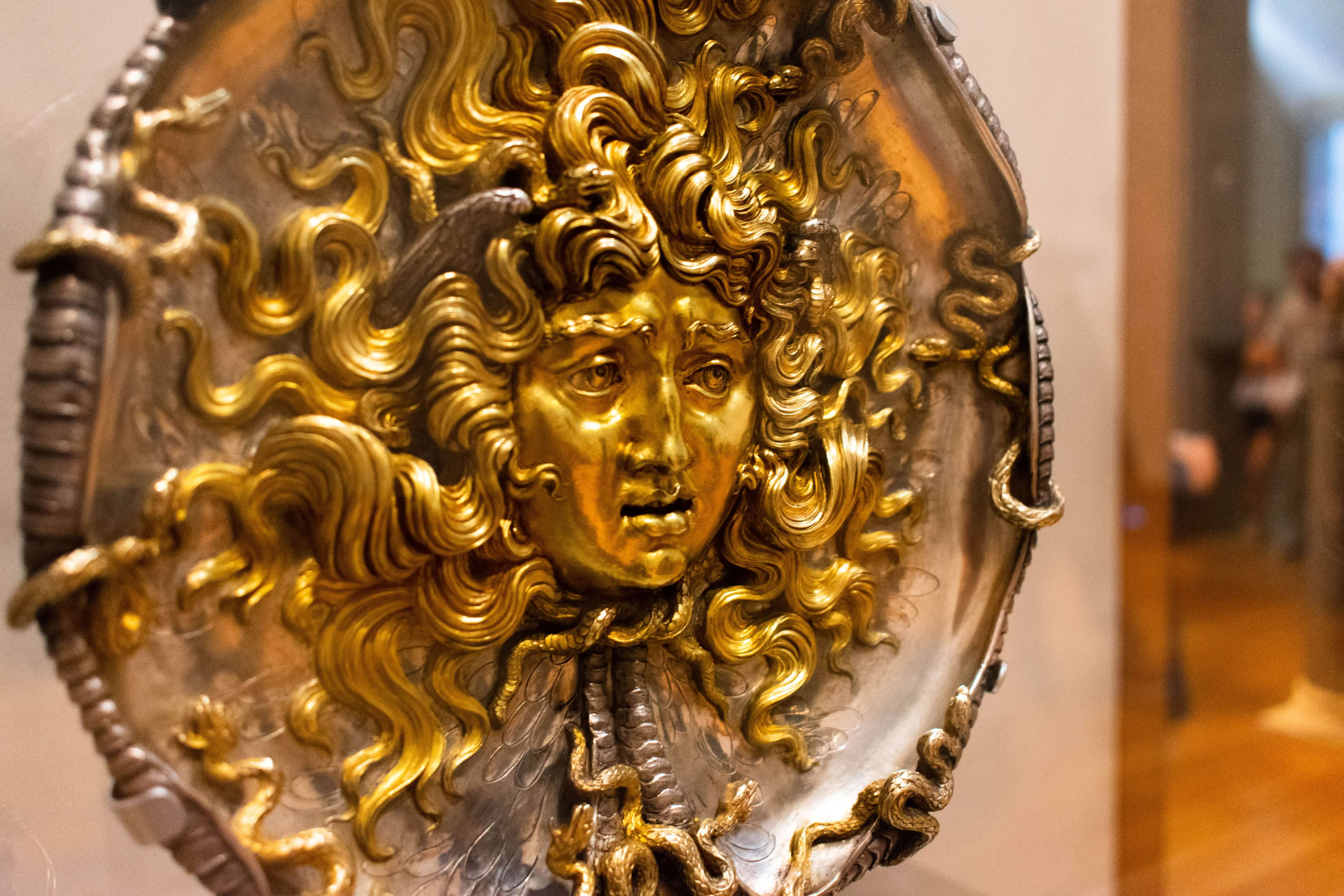 a sculpture of medusa