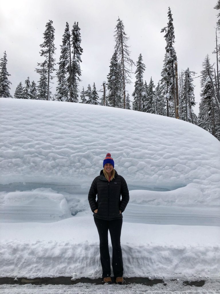 Snowshoeing Crater Lake National Park in Oregon