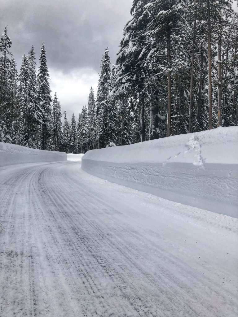 Snowshoeing Crater Lake National Park in Oregon